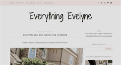 Desktop Screenshot of everythingevelyne.com