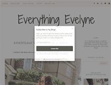 Tablet Screenshot of everythingevelyne.com